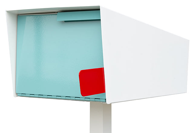 Post Mount Mid Century Modern Mailbox